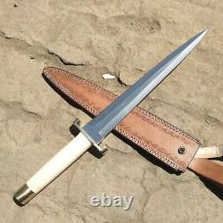 17 Handmade Dagger Knife Handmade Fixed Blade Raisin Handle 0066