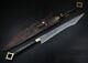 27 Damascus Steel Viking Sword Handmade Combat Sword with Leather Sheath Limited
