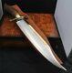 27Custom Handmade Carbon Steel Bowie knife With Brass Guard & Stag Horn Handle
