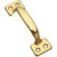 30 Pk Steel Brass Plated 4 Window Sash Door Cabinet Handle Grip Lift N116558