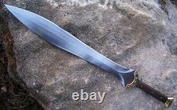 34 Custom Handmade D2 Tool Steel Star Fallen Sword With Wood & Brass Handle