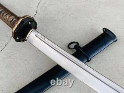 37 Vintage Military Japanese Army Sword Katana Brass Handle Blade Serial Number