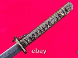 38 Military Japanese Army Sword Warrior Katana Signed Blade Sabre Brass Handle