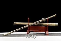 41Hollow Sword Sharp 1095High Carbon Steel Chinese WuShu Dao Jian Metal Handle