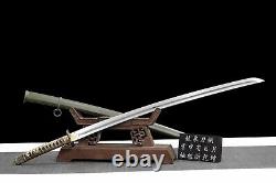 98 Military Sword Spring Steel Japanese Samurai Katana Steel SAYA Copper Handle
