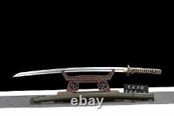 98 Military Sword Spring Steel Japanese Samurai Katana Steel SAYA Copper Handle