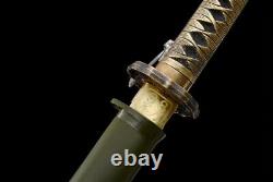 98 Type Military Sword Japan Samurai Katana Brass Handle Sharp 1095 Carbon Steel
