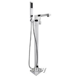 AKDY 1-Handle Freestanding Floor Mount Chrome Roman Tub Faucet Bathtub Filler
