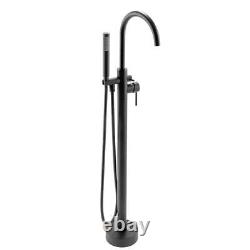 AKDY 1-Handle Freestanding Floor Mount Tub Faucet Bathtub Filler with Hand Shower