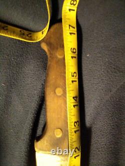 ANTIQUE RARE Solingen-Germany 17.5-inch knife with Spade Inlay Handle