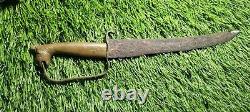 ARAB STYLE DAGGER BRASS HANDLE HAND Made FORGED Blade