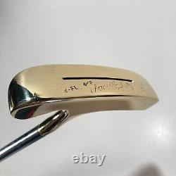 Acushnet Bullseye Wide Flange Slotted W-FL 4P Putter Refinished New Grip 34 inch