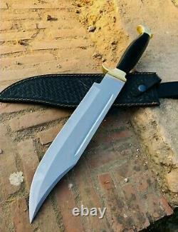 Ak Cutlery Handmade Steel D-2 Bowie Knife Handle Made By Brass Clip And Sheet