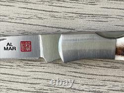 Al Mar Osprey Knife AMK 1001S Frontlock RS30 Steel Stag Handle Moki Japan 1993