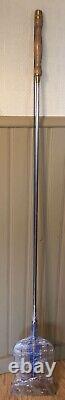 Amish Custom Made Wood Handled Stainless Steel Spear Oak handle and guard Brass