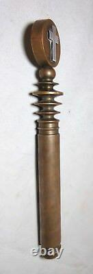 Antique 1700's sterling brass Renaissance Knights Templar dagger sword handle