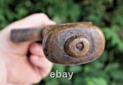 Antique 1800s Sword FORGED Blade BRASS Handle Maker Signed Made GERMANY