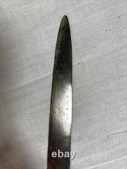Antique 19th C. MASONIC KNIGHTS TEMPLAR SWORD Shark Skin Handle Brass Scabbard