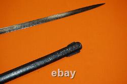 Antique Carl Eickhorn 1933 WW1 to WW2 German Sword Scabbard Solingen Brass Grip