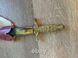 Antique Ceremonial Odd Fellows IOOF Sword Brass Handle