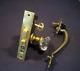 Antique Entry Mortise Lock Pull Handle with Thumb Latch Cylinder Corbin # 1349