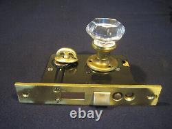Antique Entry Mortise Lock Pull Handle with Thumb Latch Cylinder Corbin # 1349