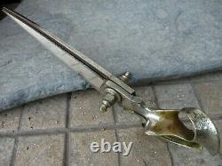 Antique Huge 12 Tailor Scissors Robust Tool Steel Handle Brass Mark Humberto