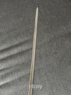 Antique Masonic Knights of Templar Sword Bone Handle Brass Pommel Knife Sheath