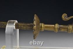Antique Mughal Brass or Bronze Sword Handle 17th Century