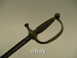 Antique Original Civil War Musician Sword Ceremonial Sabre Brass Handle 78