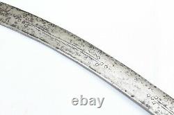 Antique Sword Old Hand Forged Steel Blade Handmade Brass Old Handle L