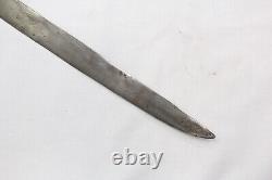 Antique Sword Wootz Faulad Blade Brass Handle Hand Engraved Bird Eagle W 568