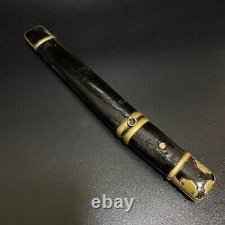 Antique Tanto Brass handle saya Japanese samurai sowrd dagger