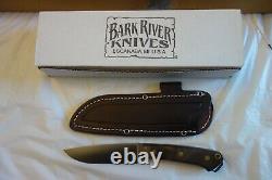 Bark River Fox River CPM 154 SS Steel Fancy American Walnut Brass Pins handle