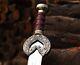Battle ready fabulous Double edged sword, Carved brass handle, Herugrim Sword