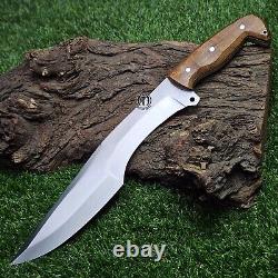 Bk Custom Handmade D2 Steel Hunting Knife Wood & Brass Liner Handle -755