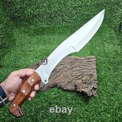 Bk Custom Handmade D2 Steel Hunting Knife Wood & Brass Liner Handle -755
