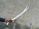 Blacksmith New Custom made Carbon Steel Zulifqar Scimitar Sword Wooden Handle