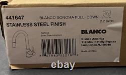Blanco America 441647 Sonoma Single Handle Kitchen Faucet, Stainless Steel