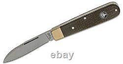 Boker Barlow Prime Expedition Pocket Knife Micarta & Brass Handle N690 Ss 112942