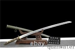 Brass Handle 1095 Carbon Steel Japanese Sword Katana Full Tang Blade