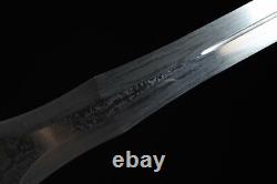Brass Handle Chinese KUNGFU Battle Knife Damascus Folded Steel Sword BattleReady