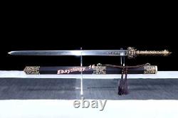 Brass Handle Dragon King Saber Battle Han Jian Folded Steel Sharp Chinese Sword