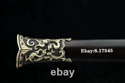 Brass Handle Han Tang Saber Jian Chinese Divine Beast PiXiu Sword Damascus Steel
