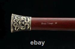 Brass Handle Han Tang Saber Sharp Damascus Steel Sword Chinese KungFu Dao Jian