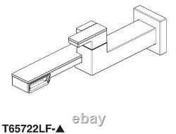 Brizo T65722LF-SL Luxe Steel 1.2 GPM Wall Mounted Single Handle Bathroom Faucet