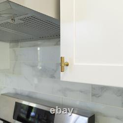 Brushed Gold Modern Cabinet Handles Pulls Knobs Kitchen Hardware Drawer Pull