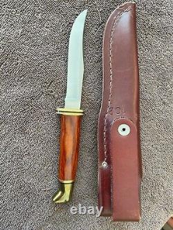 Buck Knife 102 Woodsman, Fixed blade / Cocobolo/Brass Handle with 102 Sheath