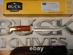 Buck Knife 120 General, Brass with Cocobolo Handles, 420HC steel, Fixed Blade