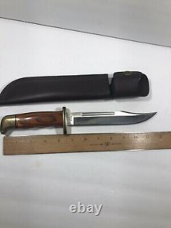 Buck USA General 120 fixed blade knife Cocobola brass handle with sheath
